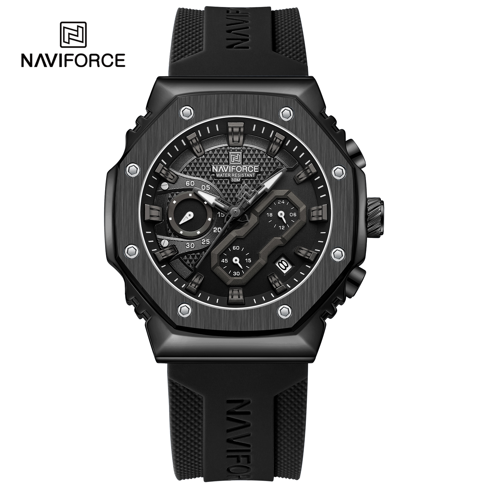  Naviforce NF8035 Silicone Strap Casual Watch