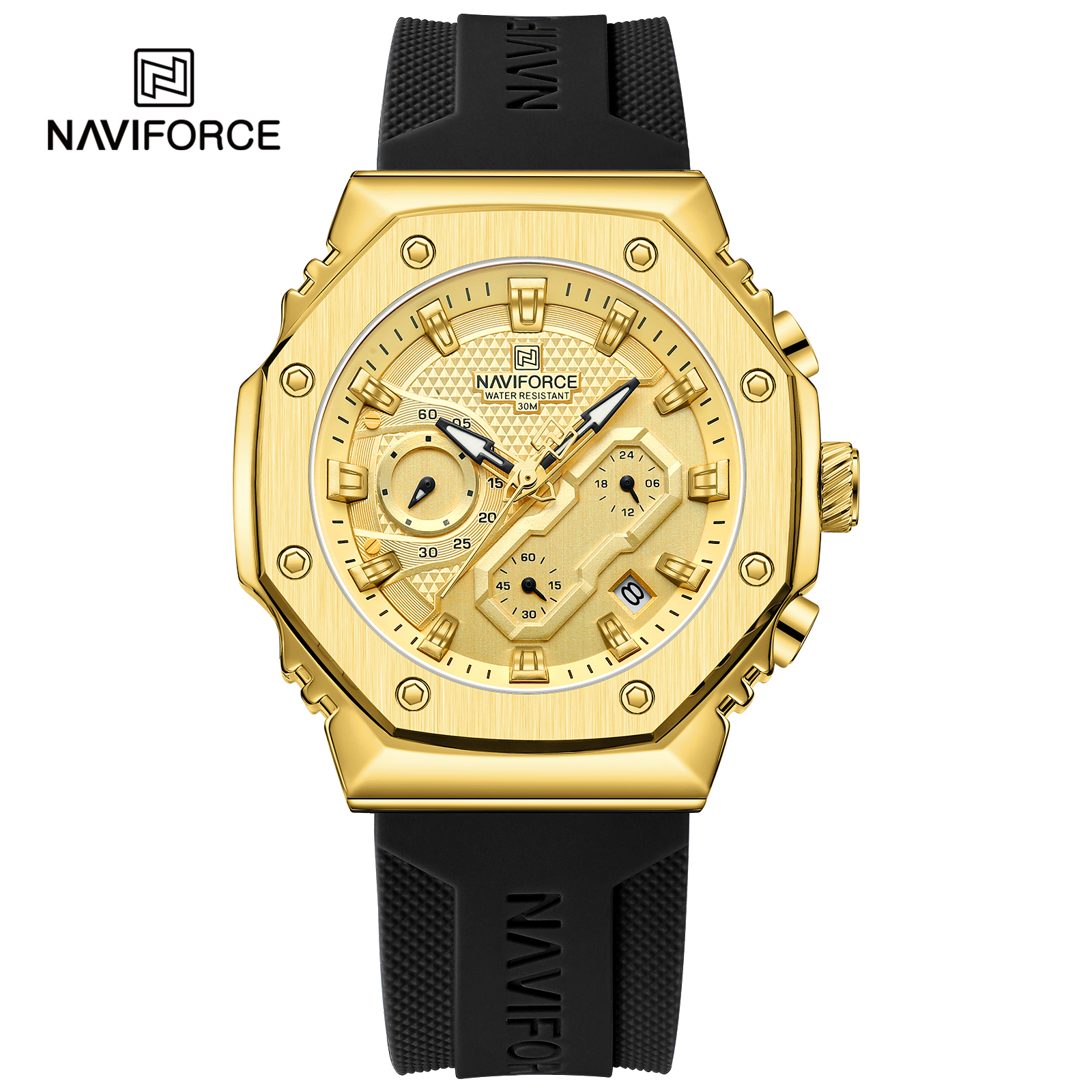  Naviforce NF8035 Silicone Strap Casual Watch