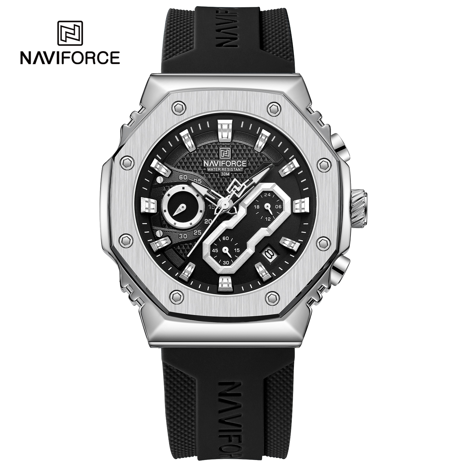  Naviforce NF8035 Silicone Strap Casual Watch