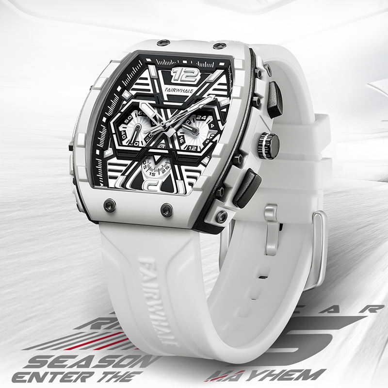 Luxury Skeleton Chronograph Men's Quartz Watch - Bolt Watches